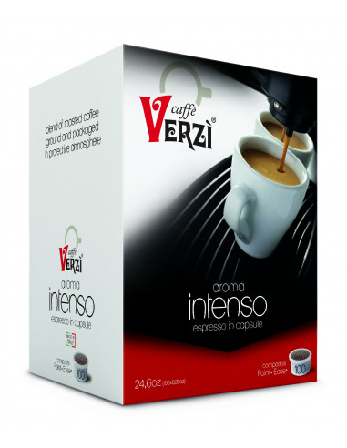 100 Capsule Compatibili Lavazza Espresso Point - ESSE miscela Intenso - Verzì