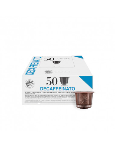 50 capsule compatibili Nespresso Espresso Deca Generico - VERGNANO