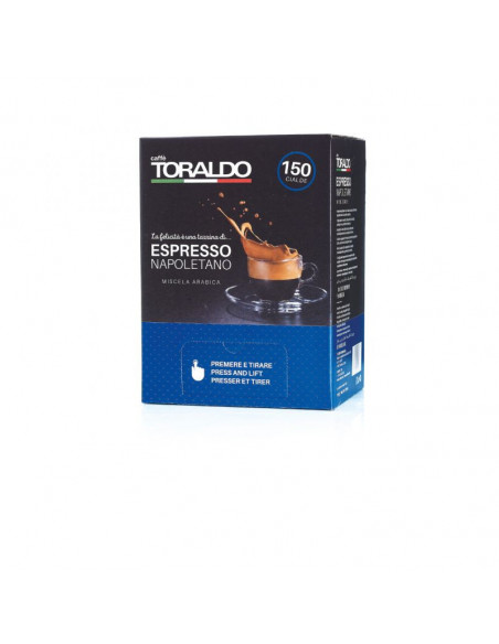 150 paper pods 44 mm Arabica - Toraldo
