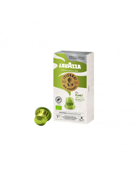 CAPSULE TIERRA BIO ALUMINUM compatible NESPRESSO 10x10cps - LAVAZZA