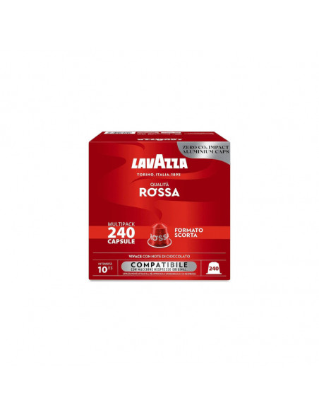 CAPSULES QUALITÀ ROSSA ALUMINIUM NESPRESSO 3x80cps - LAVAZZA