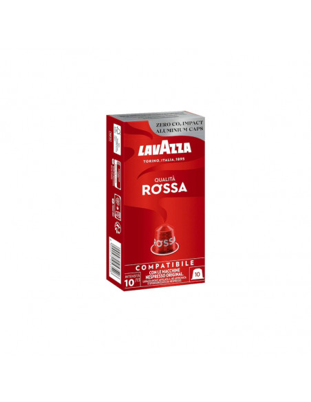 CAPSULES QUALITÀ ROSSA ALUMINIUM COMPATIBLE NESPRESSO 10x10cps - LAVAZZA