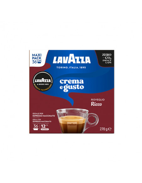 CAPSULE CREMA E GUSTO RICCO COMPATIBILI A MODO MIO 10x36cps - LAVAZZA