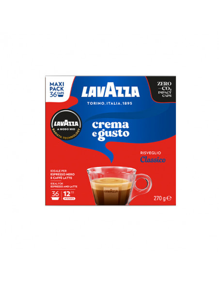 CAPSULE CREMA E GUSTO CLASSICO COMPATIBILI A MODO MIO 10x36cps - LAVAZZA
