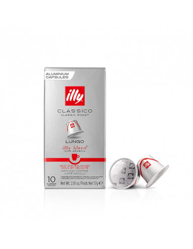 100 nespresso compatible LUNGO CLASSICO capsules - ILLY