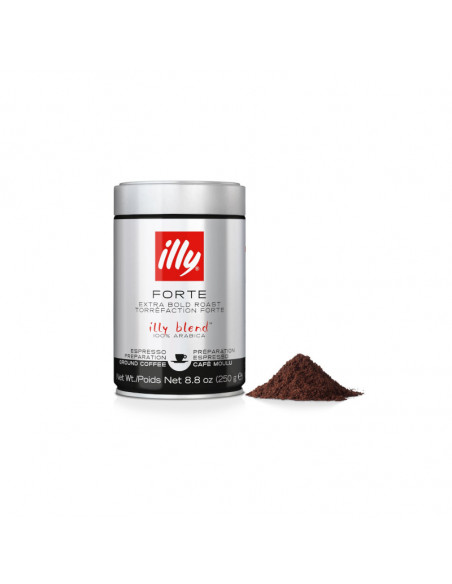 12 BARATTOLI MACINATO FORTE  250gr - ILLY