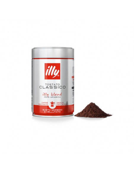 12 BARATTOLI MACINATO CLASSICO MOKA 250gr - ILLY