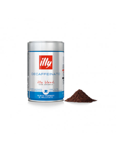 12 BARATTOLI MACINATO DECAFFEINATO 250gr - ILLY