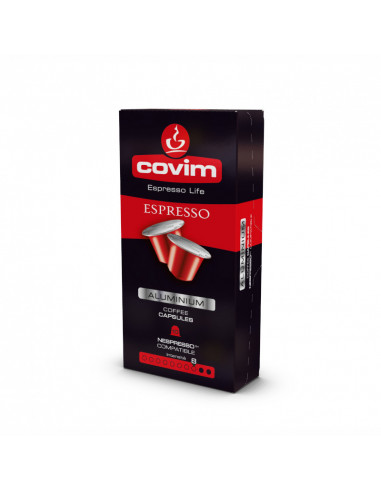 100 Nespresso ESPRESSO aluminium compatible capsules - COVIM