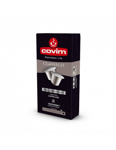 100 Nespresso CLASSICO aluminium compatible capsules - COVIM