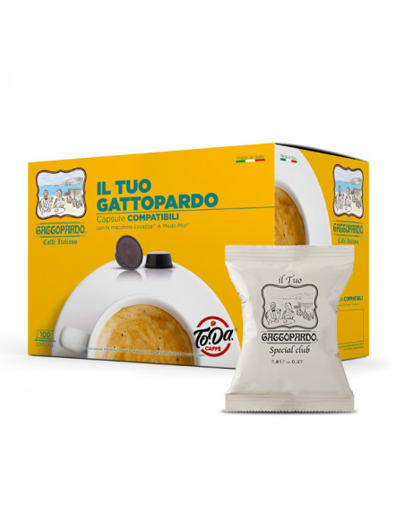 100 Special Club capsules compatible A Modo Mio - Toda Gattopardo