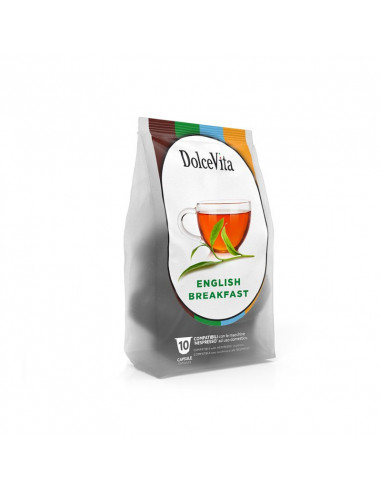 Nespresso-compatible capsules English Breakfast 10x10cps - DolceVita