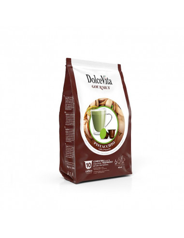 Nespresso Pistachio 12x10cps compatible capsules - DolceVita