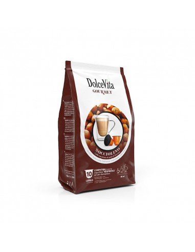 Nespresso-compatible Nocciolino 12x10cps capsules - DolceVita
