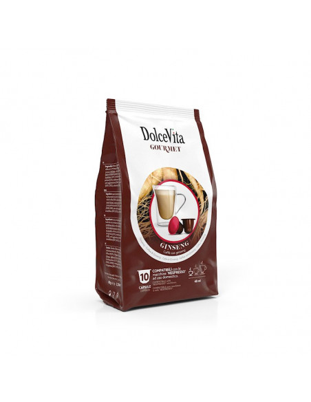 Nespresso-compatible capsules Ginseng Dolce 12x10cps - DolceVita
