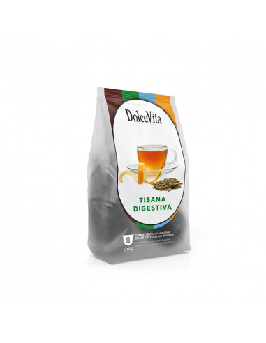 Dolce Gusto Compatible Capsules Digestive Herbal Tea 8x8cps - DolceVita