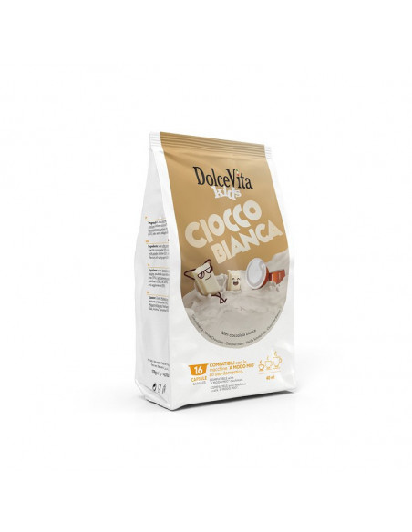 Capsule compatibili A Modo Mio Cioccolata Bianca 8x16cps - DolceVita