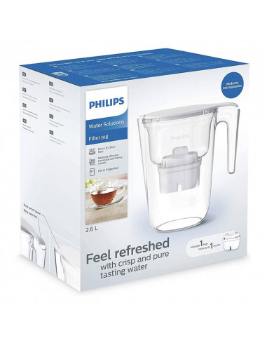 Water filtering carafe 2.6L White - PHILIPS