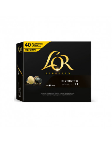 Nespresso Ristretto 5x40cps compatible capsules - L'OR