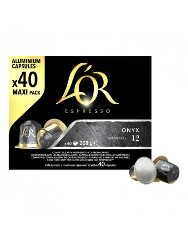 Capsule compatibili Nespresso Onyx 5x40cps - L'OR (SCAD:10/24)