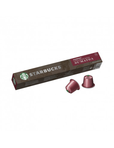 10 Nespresso Sumatra compatible capsules - STARBUCKS