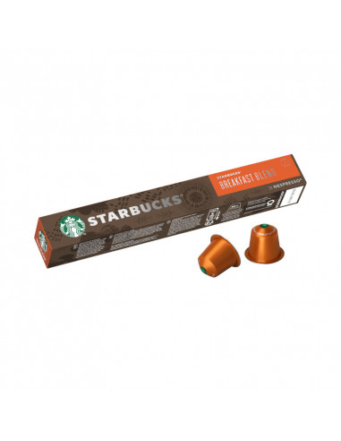 10 Nespresso compatible Breakfast Blend capsules - STARBUCKS