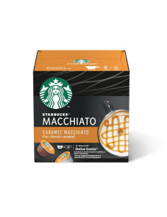 12 Dolce Gusto Caramel Macchiato compatible capsules -...