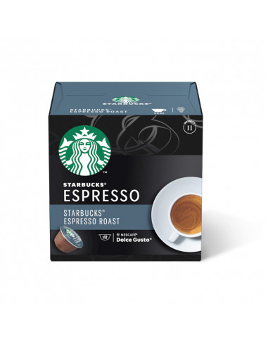 12 Compatible Dolce Gusto Dark Espresso Roast capsules - STARBUCKS