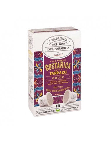 Nespresso Costarica 6x10cps compatible capsules - CAFFÈ CORSINI