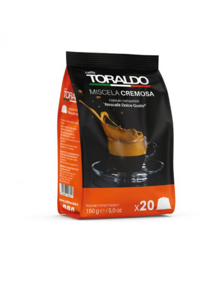 Capsule compatibili Dolce Gusto Cremoso 5x20cps- Toraldo