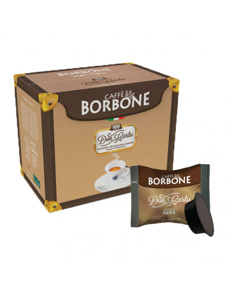 100 capsule compatibili Lavazza a Modo Mio Nera - Borbone