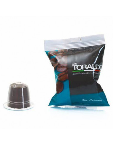 100 capsule compatibili Nespresso miscela Decaffeinato - Toraldo
