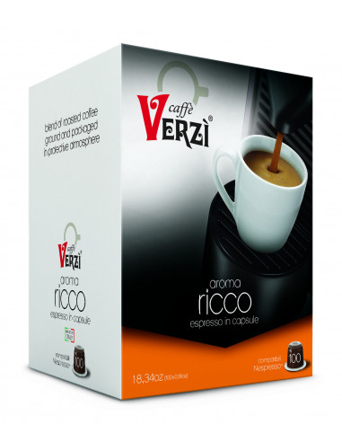 100 Nespresso Blend Ricco Compatible Capsules - Verzì