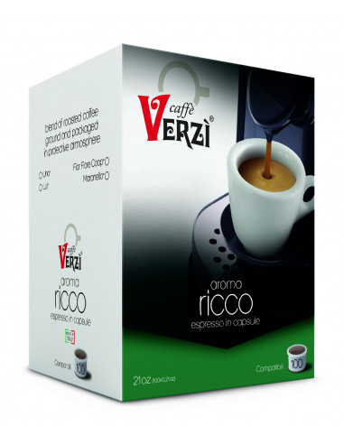 100 Kimbo Compatible Capsules Illy Uno System blend Ricco - Verzì