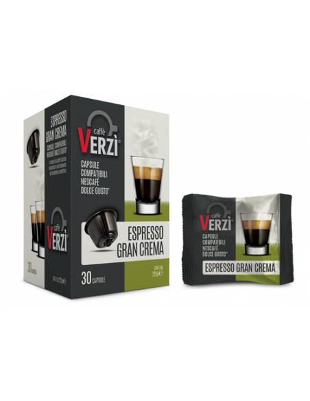 30 Capsule compatibili Dolce Gusto Espresso Gran Crema - Verzì