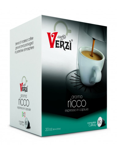 80 Capsules Blend Ricco Compatible Caffitaly - Verzì