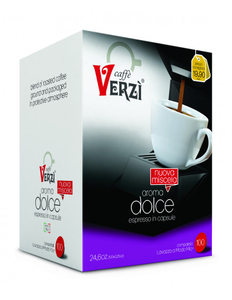 100 Capsules Dolce blend Compatible Lavazza a Modo Mio - Verzì