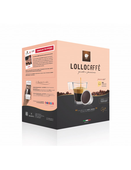 100 Compatible Illy Uno System Passion Plus Nero Capsules - LOLLO
