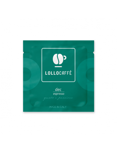 100 Cialde filtro in carta ESE 44mm Decaffeinato - LOLLO