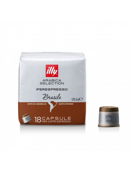 Original Illy Iperespresso monorigin Brazil capsules 6x18cps - ILLY