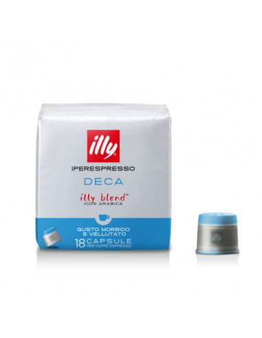 Original Illy Iperespresso Verde decaffeinated capsules 8x16cps - ILLY