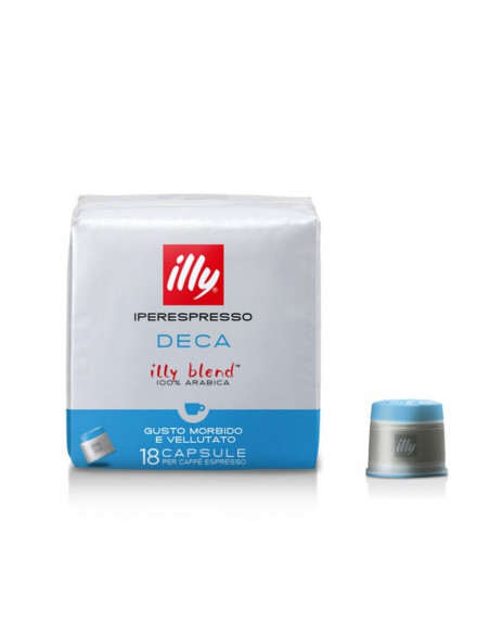 Original Illy Iperespresso Verde decaffeinated capsules 8x16cps - ILLY
