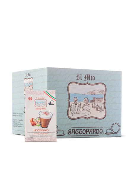 128 NOCCIOLINO Capsules compatible A Modo Mio - Toda Gattopardo