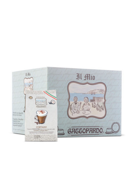 Lavazza a Modo Mio compatible capsules Cortado 8x16cps - Toda Gattopardo