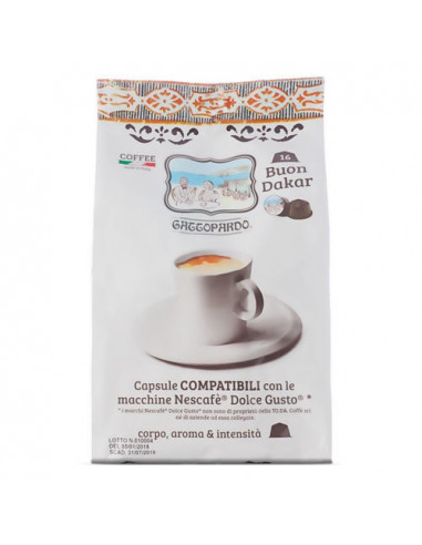 96 Capsule Caffè Toda Dolce DAKAR Compatibili Dolce gusto