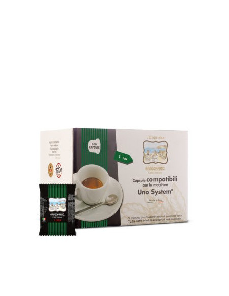 100 Capsule Compatibili Sistema Kimbo Illy Uno System Decaffeinato - TODA