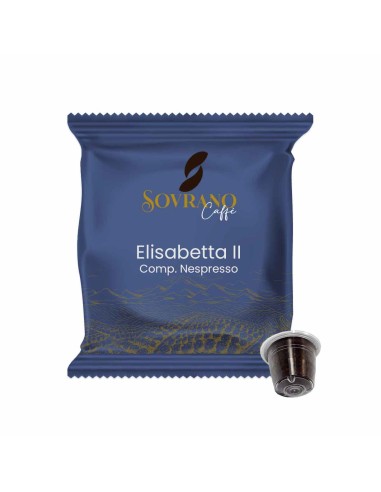 100 capsule compatibili Nespresso Elisabetta II - Sovrano