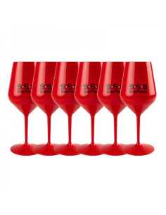 6 Calici Santero - Rosso