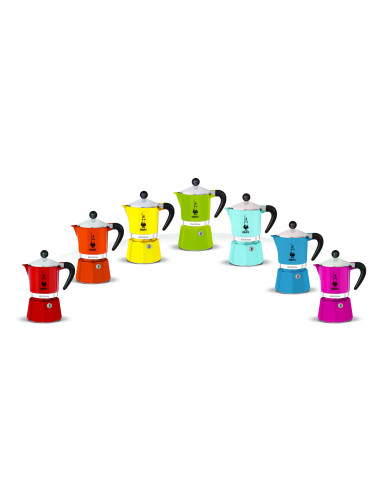 Moka Rainbow 3-cup coffee maker - BIALETTI
