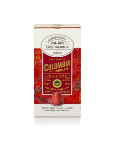 Capsule compatibili Nespresso Alluminio Colombia 10x10cps...